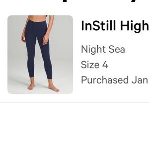 lululemon athletica Instill High-rise Leggings